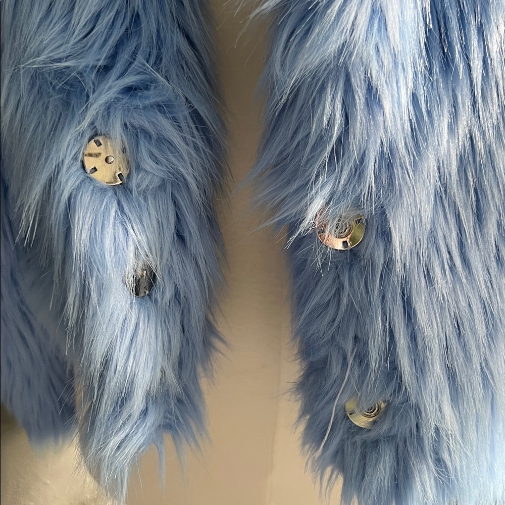 Rehab Light Blue Teddy Jacket - Picture 5 of 7